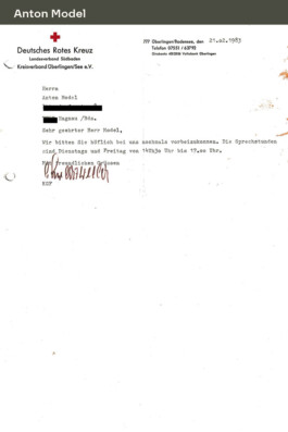 Anton Model Vorderseite trotzdem da! Ein Projekt der Gedenkstätte Lager Sandbostel, 2024