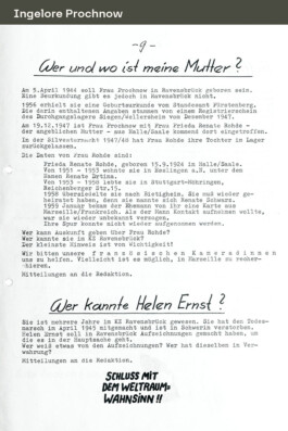 Ingelore Prochnow Vorderseite trotzdem da! Ein Projekt der Gedenkstätte Lager Sandbostel, 2024